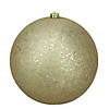Northlight Gold Holographic Glitter Shatterproof Christmas Ball Ornament 10" (250mm) Image 1