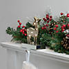 Northlight Gold LED Lighted Snowflake Christmas Stocking Holder 7.5" Image 1