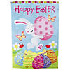 Northlight Happy Easter Bunny with Eggs Outdoor Garden Flag 12.5" x 18" Image 1