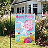 Northlight Happy Easter Bunny with Eggs Outdoor Garden Flag 12.5" x 18" Image 2