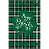 Northlight happy st. patrick's day plaid outdoor house flag 28" x 40" Image 1