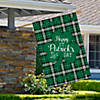 Northlight happy st. patrick's day plaid outdoor house flag 28" x 40" Image 2