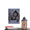 Northlight LED Fiber Optic Lighted Red Snowy Barn House Christmas Wall Art 15.75" x 12" Image 3