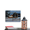 Northlight LED Fiber Optic Snowy Red Barn Christmas Canvas Wall Art 15.75" x 12" Image 3