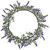 Northlight led lighted artificial lavender spring wreath- 16-inch  white lights Image 1