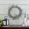 Northlight led lighted artificial lavender spring wreath- 16-inch  white lights Image 1