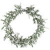 Northlight led lighted artificial white lavender spring wreath- 16-inch  white lights Image 1