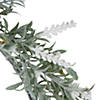 Northlight led lighted artificial white lavender spring wreath- 16-inch  white lights Image 1