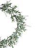 Northlight led lighted artificial white lavender spring wreath- 16-inch  white lights Image 2