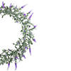 Northlight led lighted artificial white/purple lavender spring wreath- 16-inch  white lights Image 3