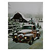 Northlight LED Lighted Fiber Optic Truck with Tree Christmas Canvas Wall Art 15.75"  x 11.75" Image 3