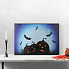 Northlight LED Lighted Jack-O-Lanterns and Bats Halloween Canvas Wall Art 23.5" x 15.5" Image 1