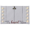 Northlight LED Lighted "My Heart Lives in Heaven" Canvas with Photo Clip 10.25" Image 1