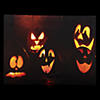 Northlight LED Lighted Silly and Spooky Jack-O-Lanterns Halloween Canvas Wall Art 15.75" x 12" Image 3