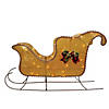 Northlight Lighted Gold Shiny Christmas Sleigh Outdoor Yard Decoration  36-inch Image 1