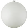 Northlight Matte Winter White Shatterproof Christmas Ball Ornament 10" (250mm) Image 1
