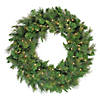 Northlight Mixed Canyon Pine Artificial Christmas Wreath - 36-Inch  Clear Lights Image 1