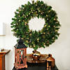 Northlight Mixed Canyon Pine Artificial Christmas Wreath - 36-Inch  Clear Lights Image 2