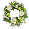 Northlight mixed floral artificial spring wreath  22-inch Image 1