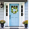 Northlight mixed floral artificial spring wreath  22-inch Image 1