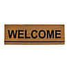 Northlight Natural Coir Outdoor Rectangular "Welcome" Doormat 16" Proper 48" Image 1