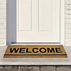 Northlight Natural Coir Outdoor Rectangular "Welcome" Doormat 16" Proper 48" Image 1