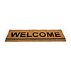 Northlight Natural Coir Outdoor Rectangular "Welcome" Doormat 16" Proper 48" Image 2