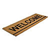 Northlight Natural Coir Outdoor Rectangular "Welcome" Doormat 16" Proper 48" Image 3
