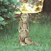 Northlight Northlight 14.5" Inspirational Sitting Angel with Cross Outdoor Garden Statue - Brown Image 2