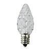 Northlight Pack of 25 Faceted LED C7 Pure White Christmas Replacement Bulbs Image 1