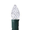Northlight Pack of 25 Faceted LED C7 Pure White Christmas Replacement Bulbs Image 1