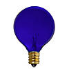 Northlight Pack of 25 Incandescent G50 Blue Christmas Replacement Bulbs Image 1