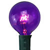 Northlight Pack of 25 Purple G50 Incandescent Christmas Replacement Bulbs Image 1