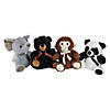 Northlight Pack of 4 Plush Sitting Bear  Elephant  Monkey and Panda Stuffed Animal Figures 9" Image 1