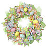 Northlight pastel easter egg and ribbons wreath  22-inch  unlit Image 1