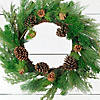 Northlight Pine Cones and Needles Artificial Christmas Wreath - 24-Inch  Unlit Image 1