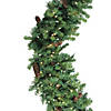 Northlight Pre-Lit Dakota Pine Artificial Christmas Wreath - 72-Inch  Warm White LED Lights Image 2