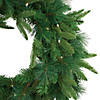 Northlight Pre-Lit Green Mixed Rosemary Emerald Angel Pine Artificial Christmas Wreath - 30-Inch  Clear Lights Image 1
