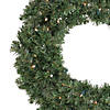 Northlight Pre-Lit LED Canadian Pine Artificial Christmas Wreath - 30-Inch  Clear Lights Image 1