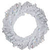 Northlight Pre-Lit Pine Battery Operated LED Artificial Christmas Wreath - 36-Inch  Multicolor Lights Image 1