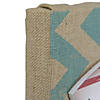 Northlight Rectangular Burlap Covered "Beach Closed" Shark Bite Surfboard Wall Art 24" Image 3