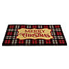 Northlight Red and Black Plaid &quot;Merry Christmas&quot; Rectangular Doormat 18&quot; x 30&quot; Image 3