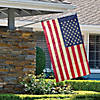 Northlight Red and Blue Embroidered Tea-Stained American House Flag 28" x 40" Image 2