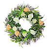 Northlight rose and foliage artificial spring wreath - 24-inch  unlit Image 1