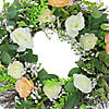 Northlight rose and foliage artificial spring wreath - 24-inch  unlit Image 1