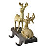 Northlight Set of 2 Gold Reindeer Glittered Christmas Stocking Holders 8.5" Image 2