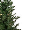 Northlight Set of 2 Pre-Lit Potted Porch Pine Topiary Slim Artificial Christmas Trees 4' - Clear Lights Image 2