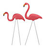 Northlight Set of 2 Tropical Pink Flamingo Outdoor Lawn Stakes 33" Image 1