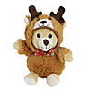Northlight Set of 3 Brown and Black Teddy Bear Stuffed Animal Figures in Christmas Costumes 8" Image 2