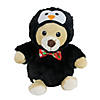 Northlight Set of 3 Brown and Black Teddy Bear Stuffed Animal Figures in Christmas Costumes 8" Image 3